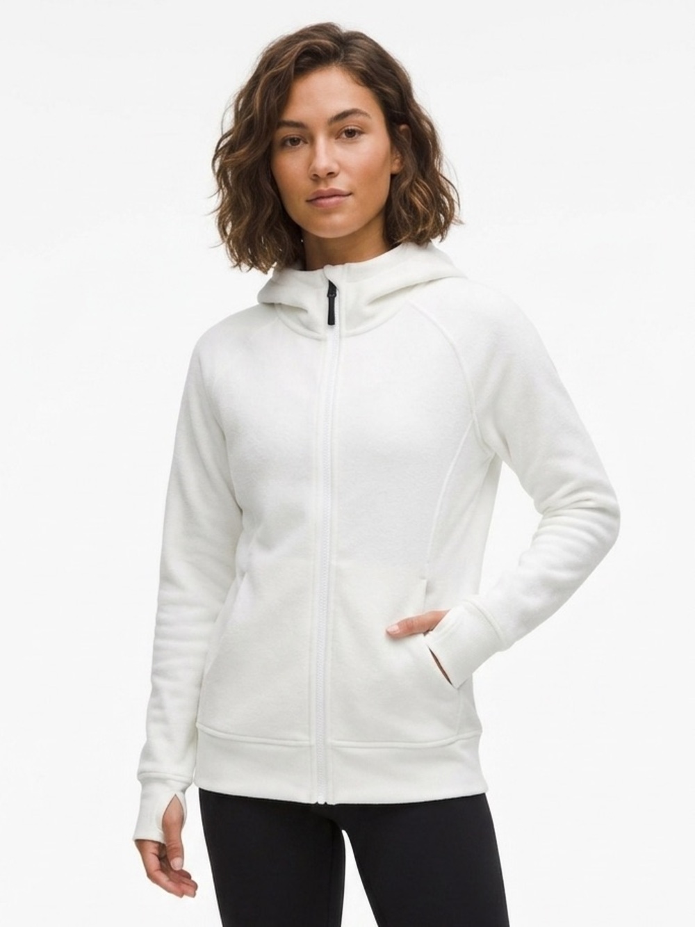Tuff Athletics White Full-Zip Hoodie Jacket XL